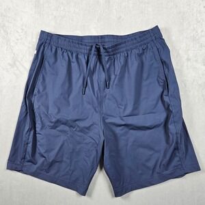 Redvanly Shorts Mens XL Blue Adustable Waist Performance Nylon Pockets Stretch